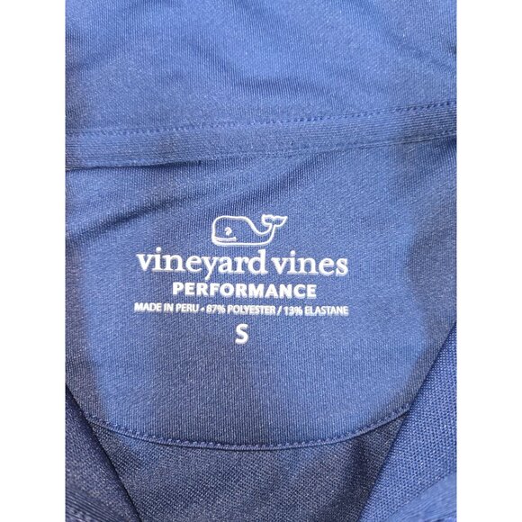 Vineyard Vines Mens Performance 1/4 Zip Pullover Small Blue - Picture 5 of 7